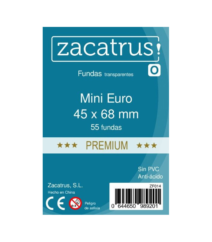 Zacatrus Mini Euro Premium (45mm x 68mm) (55 uds)