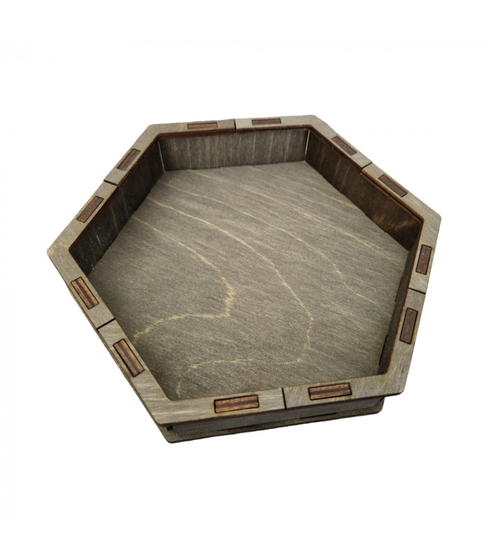 Tira dados hexagonal abedul Wengue