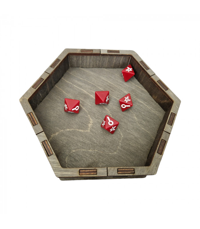 Tira dados hexagonal abedul Wengue