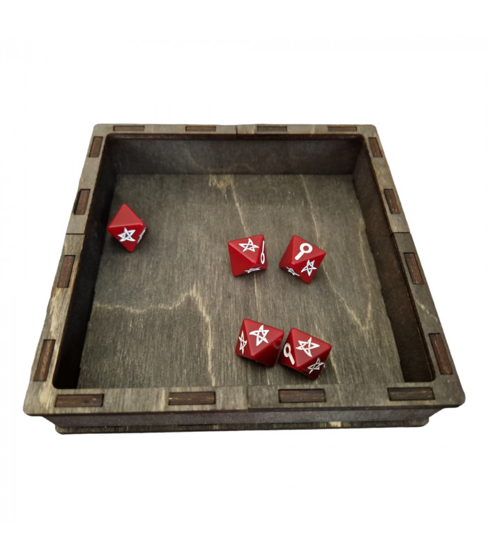 Tira dados cuadrado abedul wengue