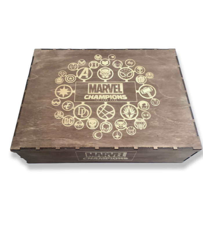 Cajón Marvel champions tintado Nogal