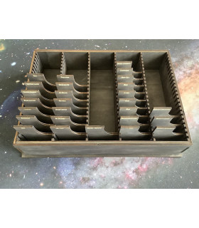Cajón Marvel champions v2 Tintado Wengue Montado