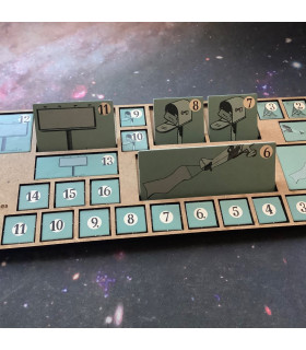 Inserto para Food Chain Magnate – Guarda cartas, losetas y fichas en la caja original, optimizando el espacio